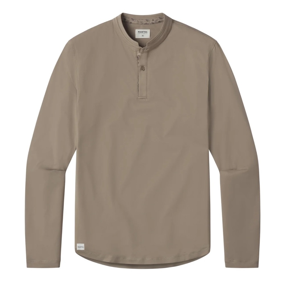 Mantra Catalyst Long Sleeve Performance Polo Golf Shirt Top L Fungi Contrast